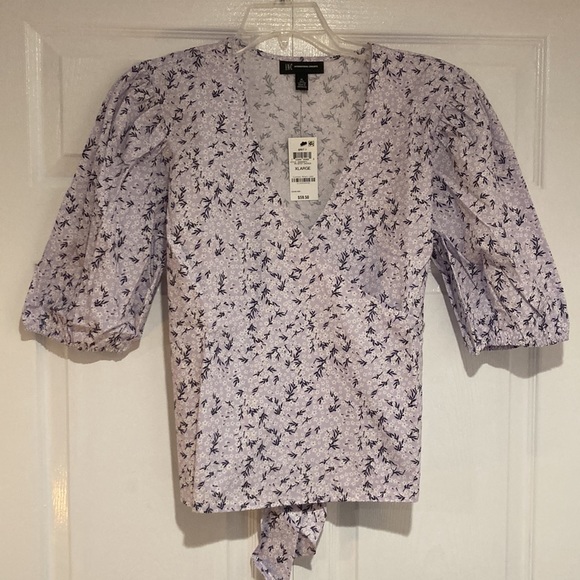 INC Floral Puff-Sleeve Blouse, - Picture 4 of 11
